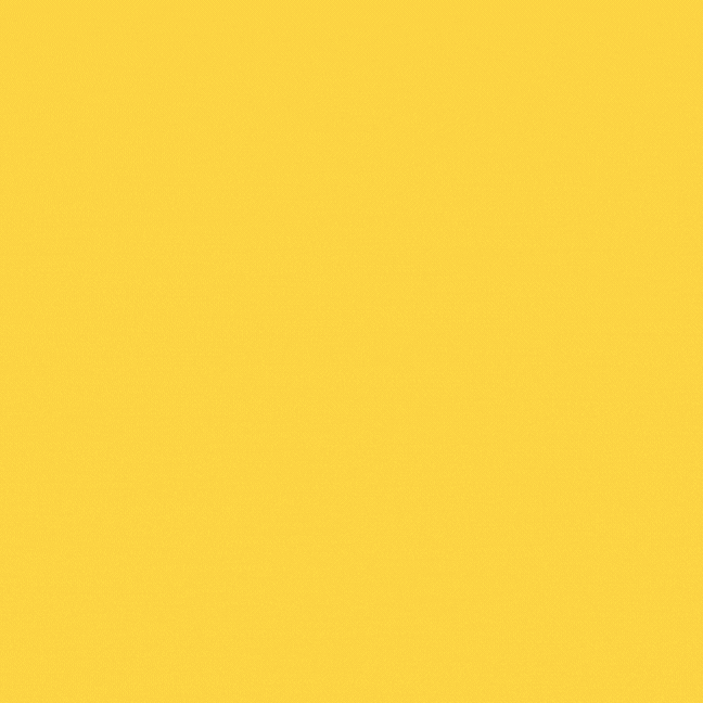 A solid yellow background fills the image.